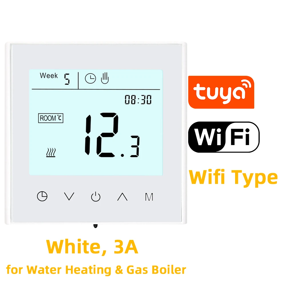 

Термостат Minco Heat MK100 с Wi-Fi, 95-240 в перем. Тока, 50-60 Гц, 3 а/16 А