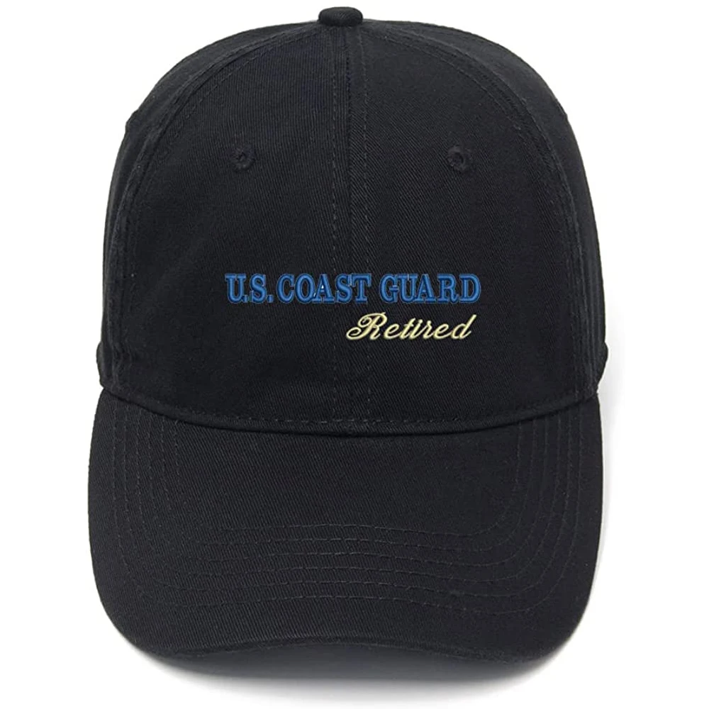 

Lyprerazy Men's Baseball Cap for US Coast Guard Retired Embroidery Hat Cotton Embroidered Casual Baseball Caps