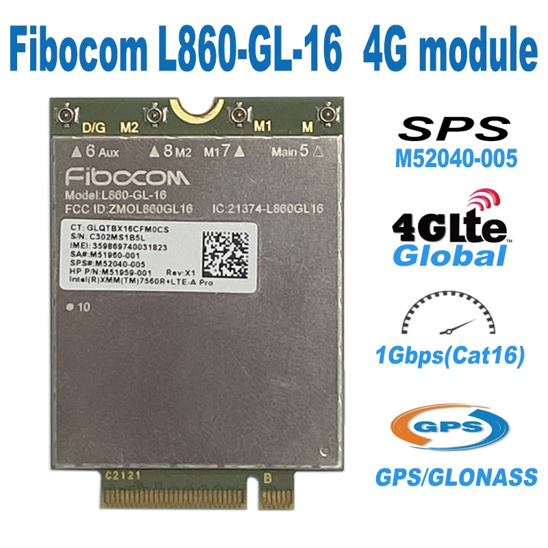 Fibocom L860-GL-16 LTE CAT16 module for 4G 5G module