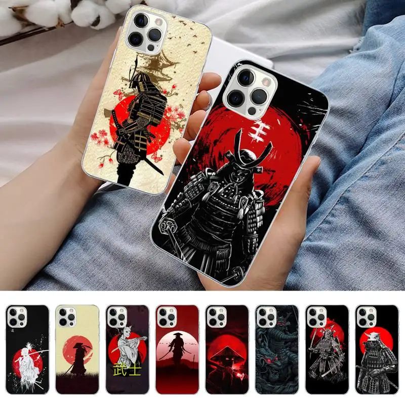 

Japan The samurai Ninja Phone Case for iPhone 11 12 13 Mini Pro Max 8 7 6 6S Plus X 5 S SE 2020 XR XS 10 case