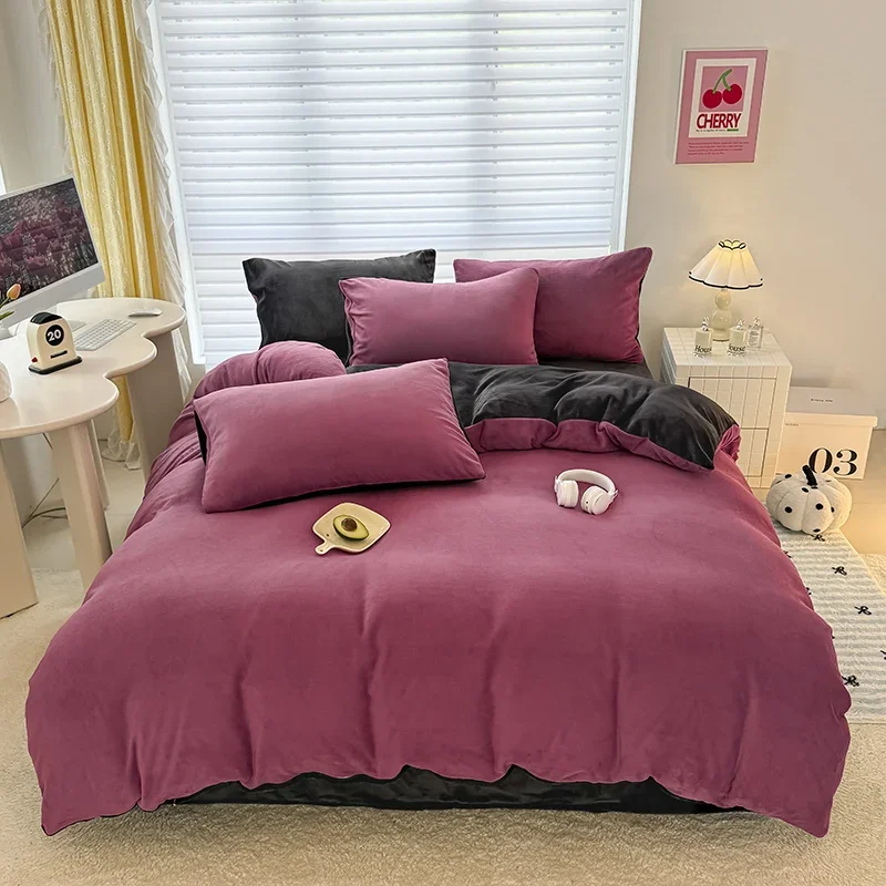 Зимний класс А экологически чистый комплект двойного постельного белья для