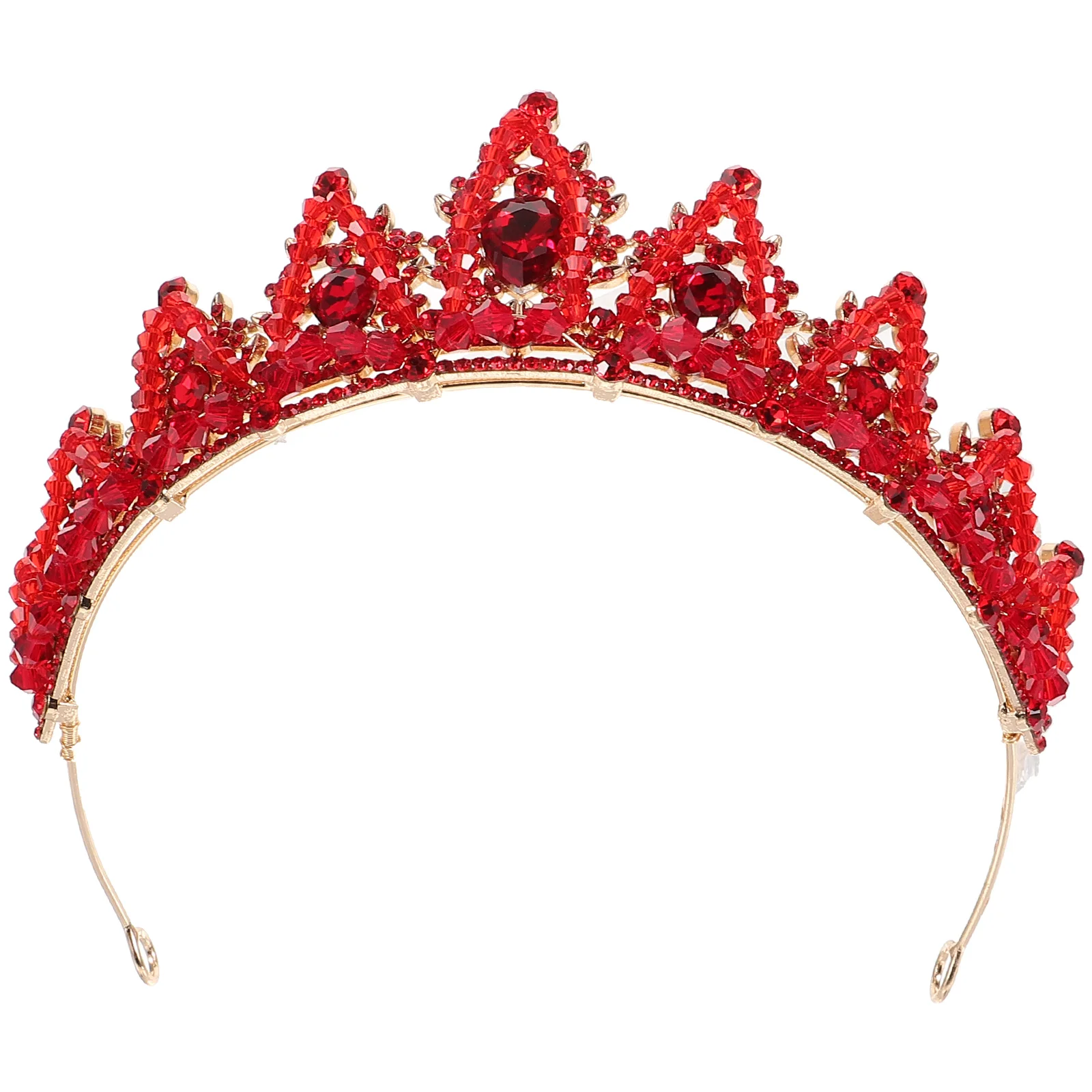 Красная хрустальная корона свадебный головной убор невесты тиара для девочек