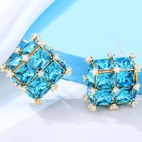 missvikki ins style water cube earrings for women bridal wedding party be original lady girl gift jewelry summer beach fashion