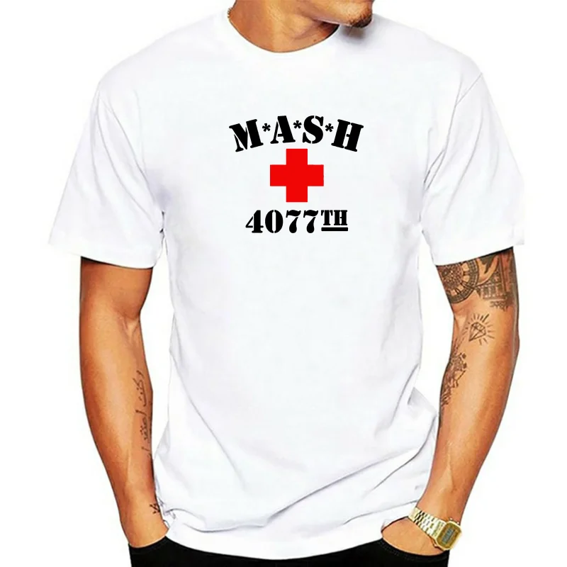 M*A*S*H + 4077th футболка - армия США Ретро Mash TV Series Fan унисекс Мужская новая Мужские