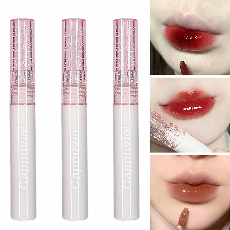 

Lip Oil Set 3pcs Moisturizing Mirror Water Lip Gloss Set Long Lasting Waterproof Lip Glaze Gift Kit For Girls Women