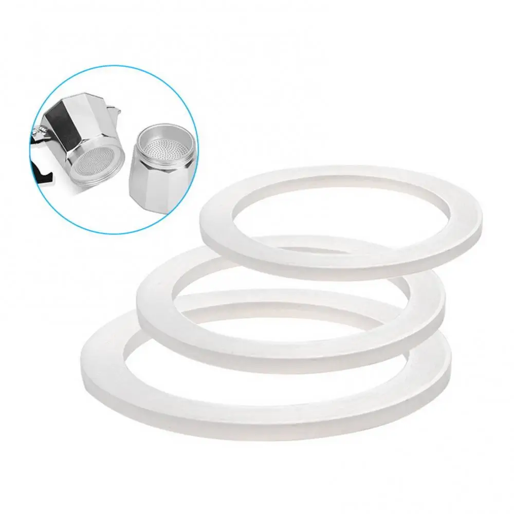 

2Pcs Silicone Sealing Ring Spacer Washer Gasket Ring Replacement for Moka Pot Coffee Accessories
