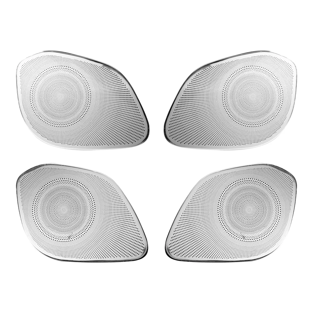 

Car Styling Stainless Steel Door Speaker Stereo Sound Cover Decorative For ACCENT SOLARIS 2015-2022