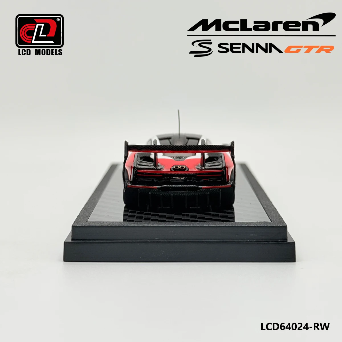 Модели LCD64024-RW: Посвящение Айртону Сенне, масштаб 1:64, McLaren Senna GTR, гиперкар для трека, красно-белый. # 12 коллекционных моделей автомобилей из литого металла (art.: 3920dc9b3a423) - 3920dc9b3a423
