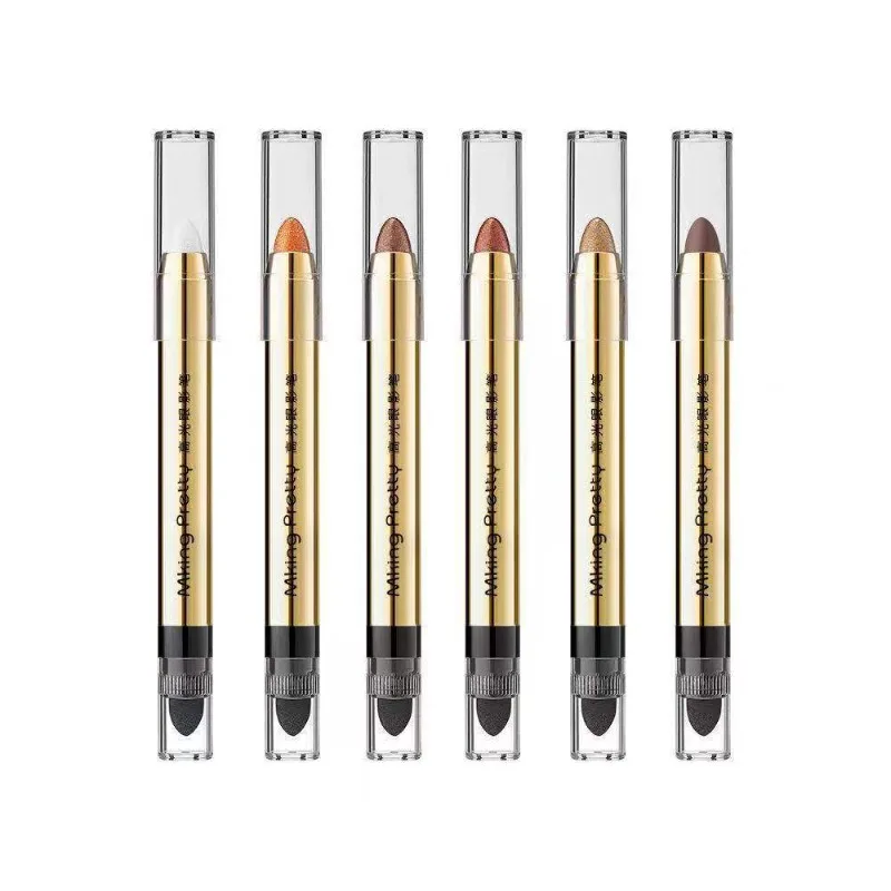 

1 Piece Convenient Eye Makeup Highlight Eye Shadow Pen Double Headed Lying Silkworm Pen Cosmetic Pencil Women Applicator Beauty