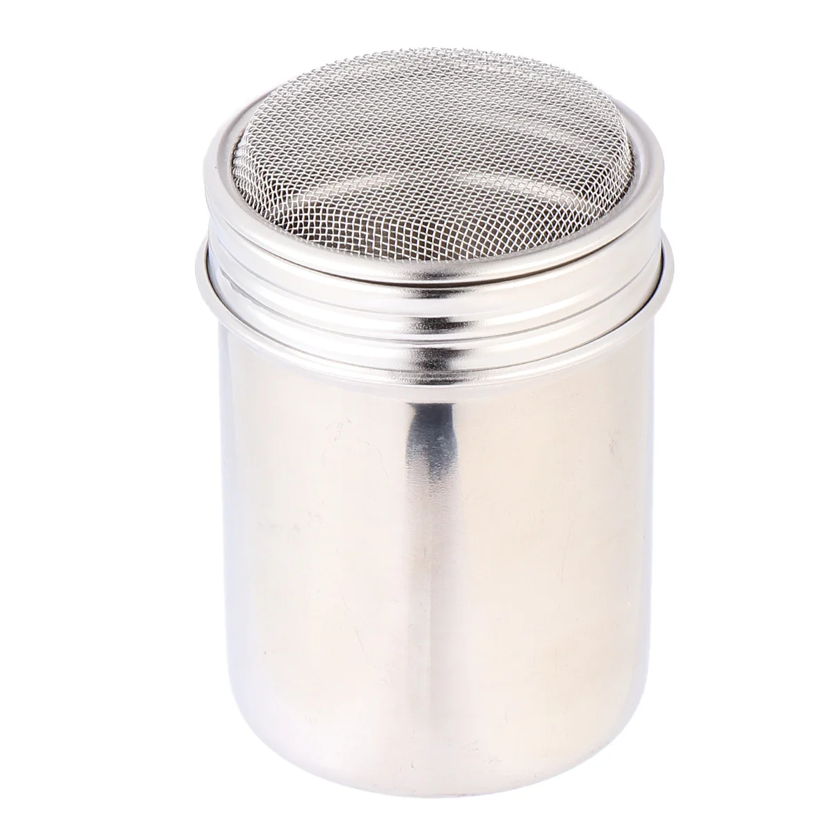 

Shaker Seasoning Mesh Cocoa Pepper Steel Sugar Dispenser Metal Salt Can Kitchen Jar Dredge Power Dredger Cinnamon Sifter