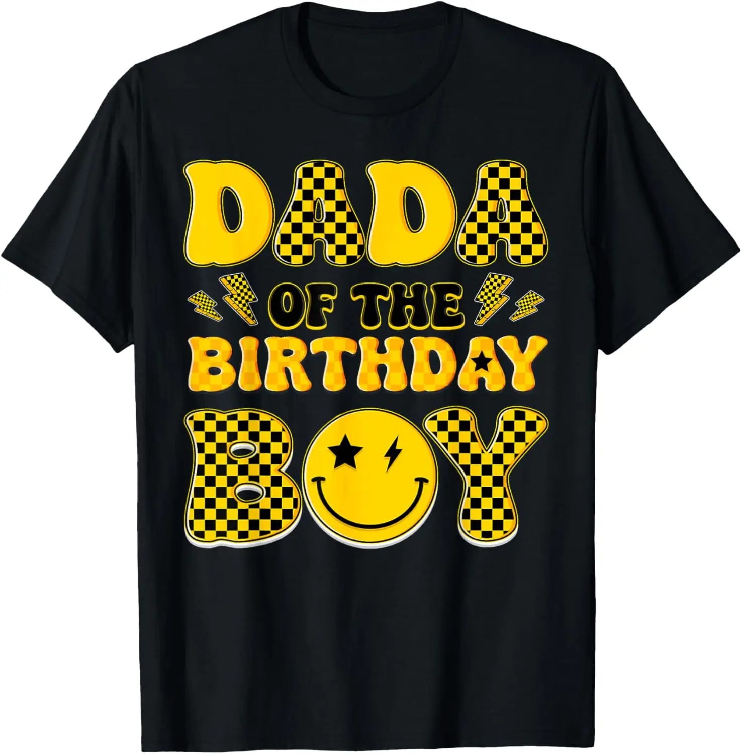 Футболка для семейной вечеринки Dad And Mom Dada Birthday Boy One Happy Dude