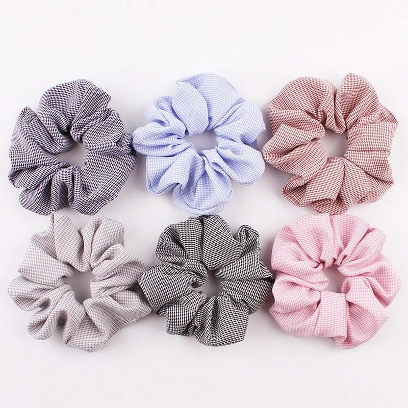 

Polka Dot Floral Striped Pleated Headbands Fashion Scrunchies Elastic Hair Bands Hair Ties For Women Hair Accessories