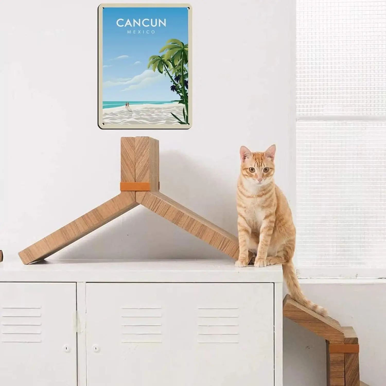 ZXER Канкун винтажный постер для путешествий жестяной знак металлический Паб Клуб