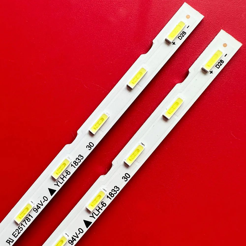 Светодиодная лента для подсветки Samsung 2 шт. UE43RU7172U UE43NU7475 UA55NU7300R UE43NU7445 UE43RU7100 UE43NU7125K