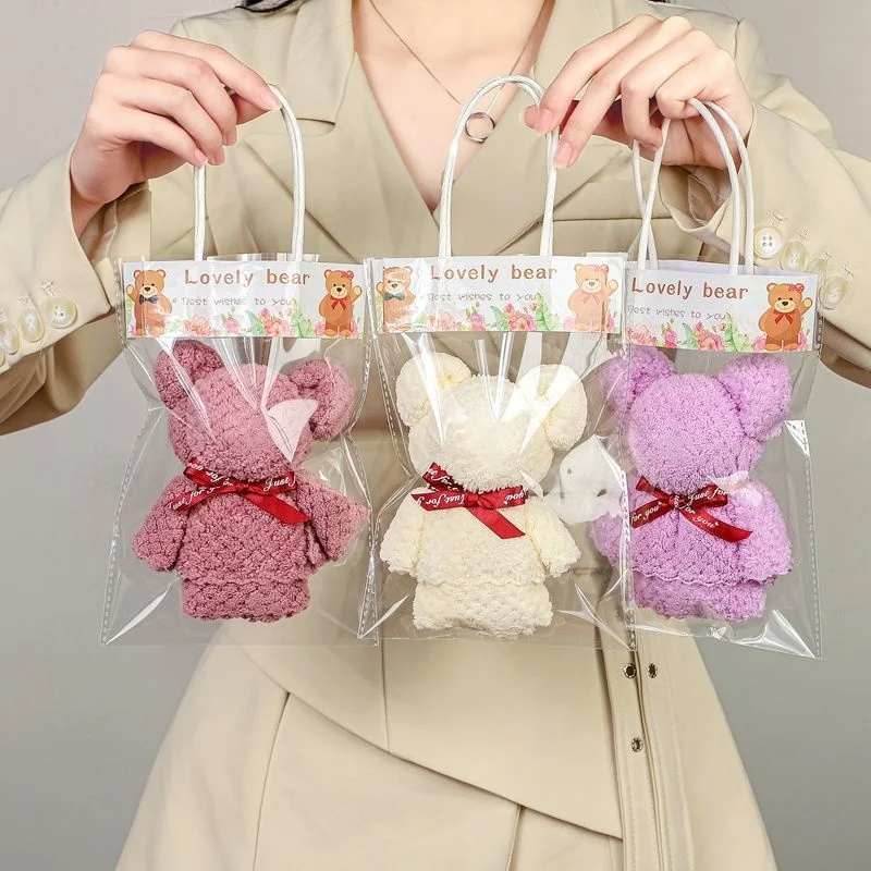 Набор полотенец в форме медведя 10 шт. полотенце для лица домашней вечеринки