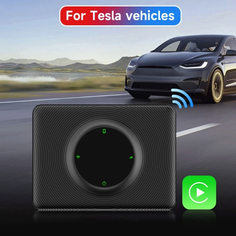 

T2C для модели Y/3/X/S, беспроводной адаптер CarPlay Mini Wireless Ai Box X3UF