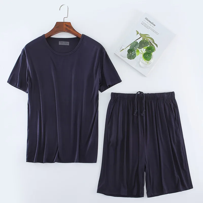 

Костюм Пижамный мужской из модала с шортами, размеры до 8xl