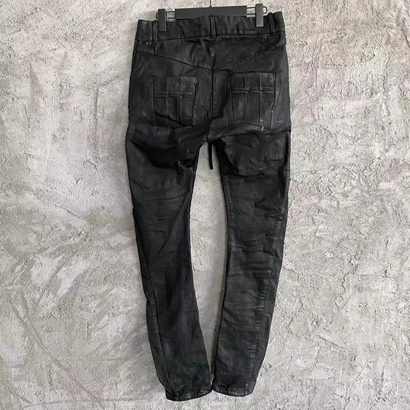 

NIGO Waxy Surface Waxed Jeans Pants Ngvp #nigo61128