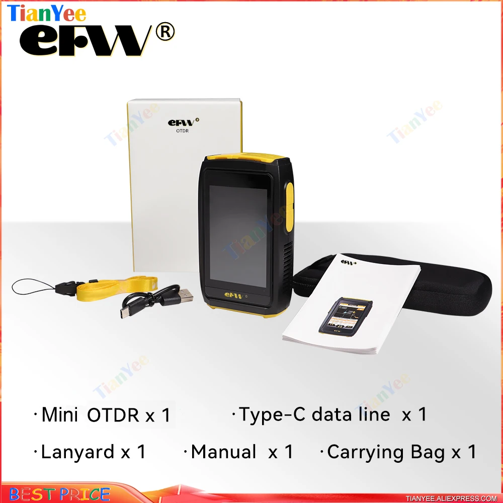 Мини-рефлектометр оптического волокна OTDR прибор для проверки оптоволокна в