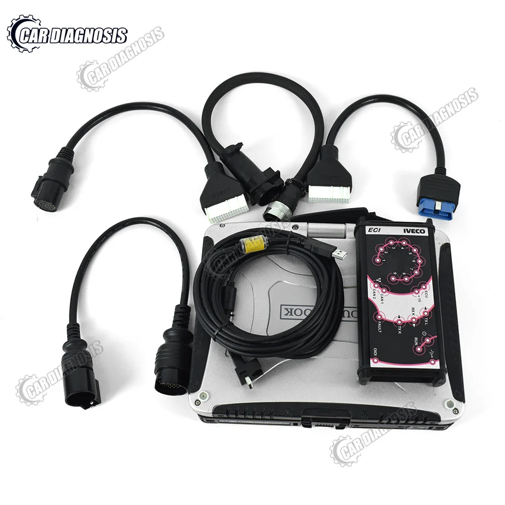 Thoughbook cf19 ноутбук Полный комплект + для IVECO ELTRAC EASY ECI диагностический интерфейс Wi-Fi