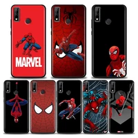 marvel phone case for huawei y6 y7 y9 y5p y6p y8s y8p y9a y7a mate 10 20 40 pro rs case silicone cover marvel spiderman