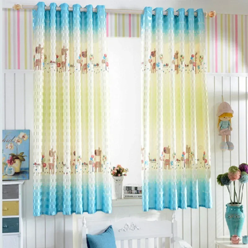 

20852-XS-Bouquet Butterfly Sheer Curtains for Living Room Bedroom Window Treatment Kitchen