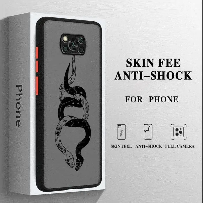 Чехол Змеиный Графический для телефона Xiaomi Poco X3 Pro M3 M5 M5s NFC X4 GT X5 C40 F3 C50 C51