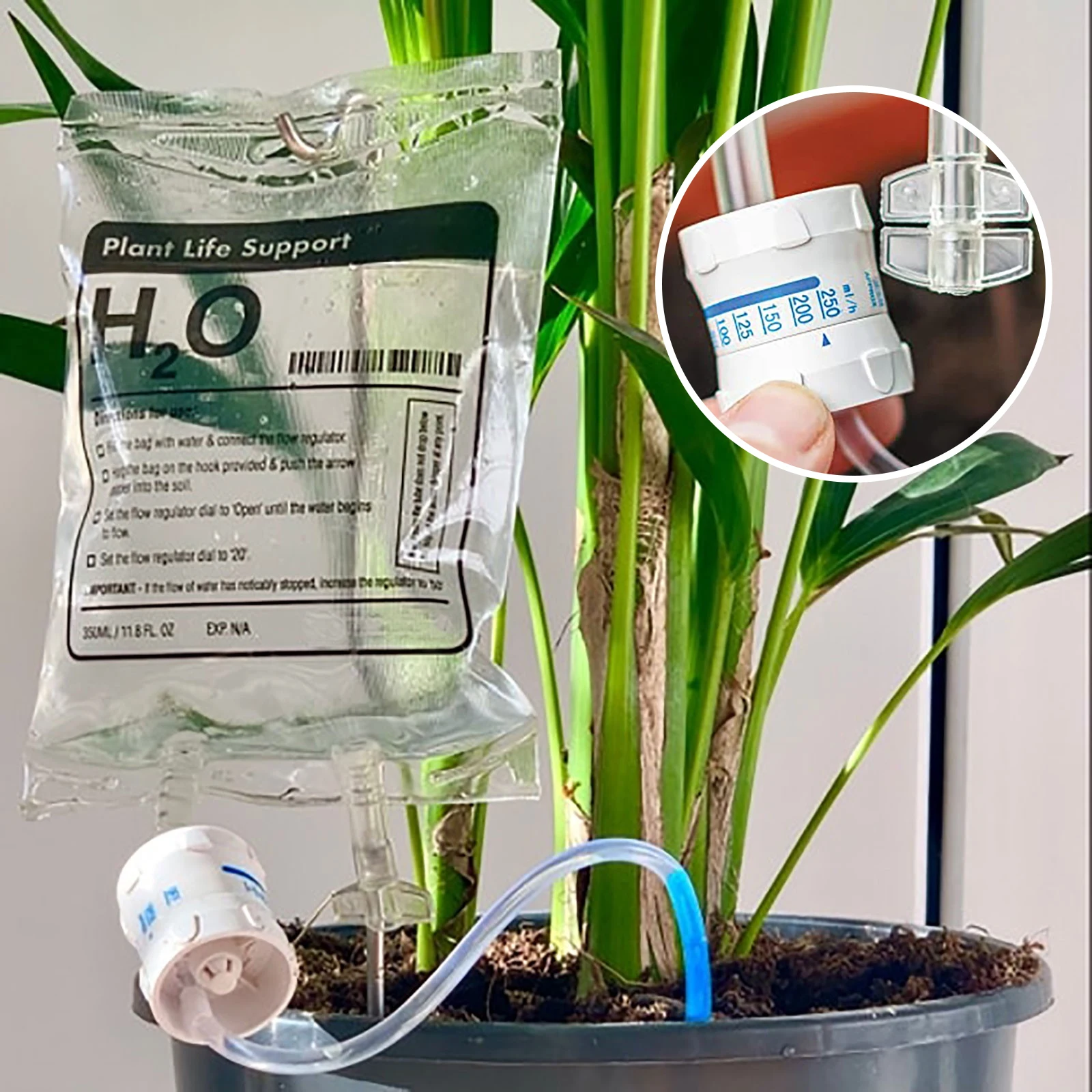 

350ml Plant Life Support Drip Irrigation Home Plant Automatic Watering System Plants Flower Waterers Bottle Drip Irrigation