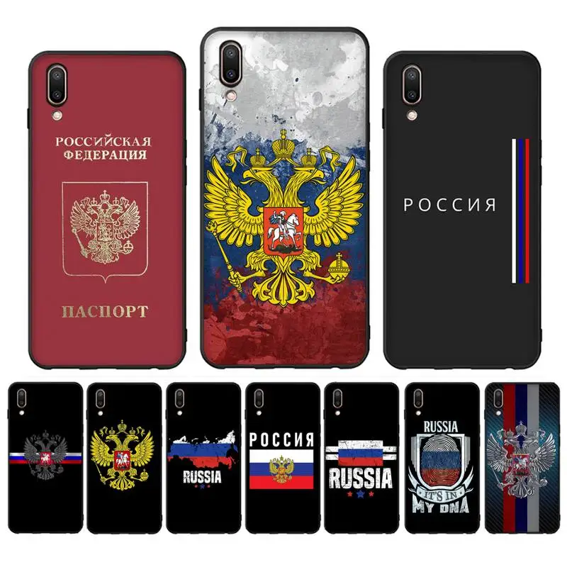 

Russia Russian Flags Emblem Phone Case For Oppo Reno Realme C3 6Pro For vivo Y91C Y17 Y19 Capa
