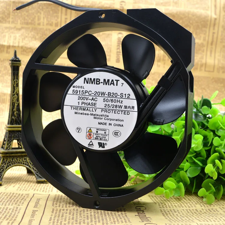 Фото НОВЫЙ ОРИГИНАЛЬНЫЙ 5915PC-20W-B20-S12 200 В 17238 172*38 мм ОХЛАЖДАЮЩИЙ ВЕНТИЛЯТОР №1