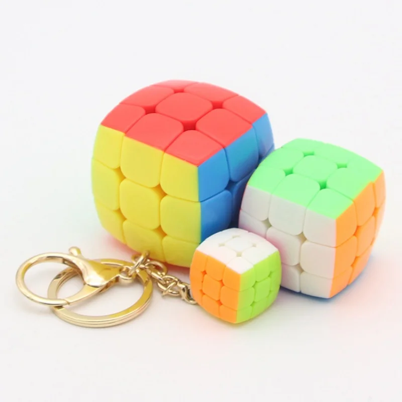 

Yongjun Mini Bread3x3x3 4x4x4 5x5x5 Third-Order Series Keychain Cube Small and Smooth Mini Rubik's Cube Educational Toy