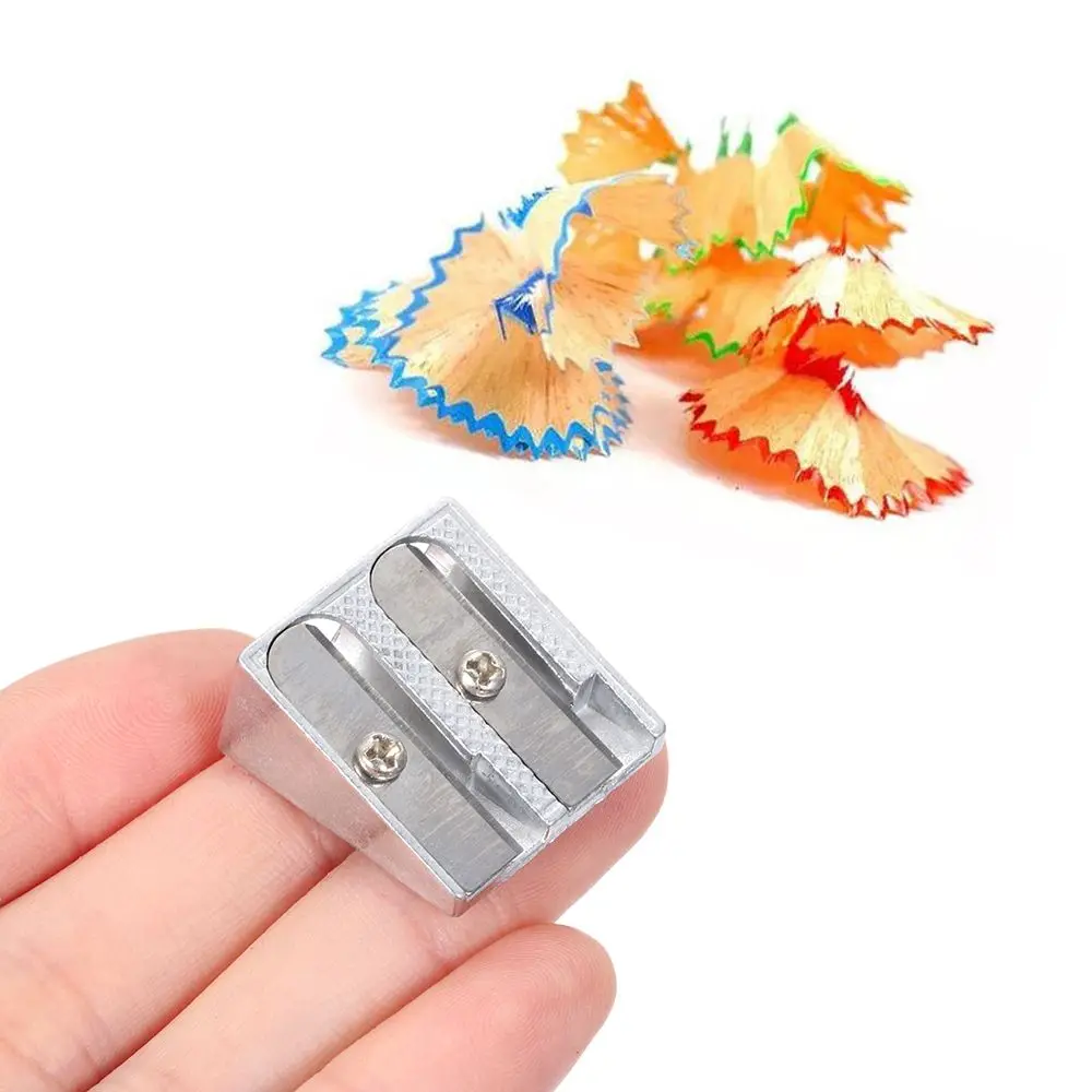

Home&Living Double Hole Bevelled Office School Supplies Pencil Sharpener Stationery Sharpeners