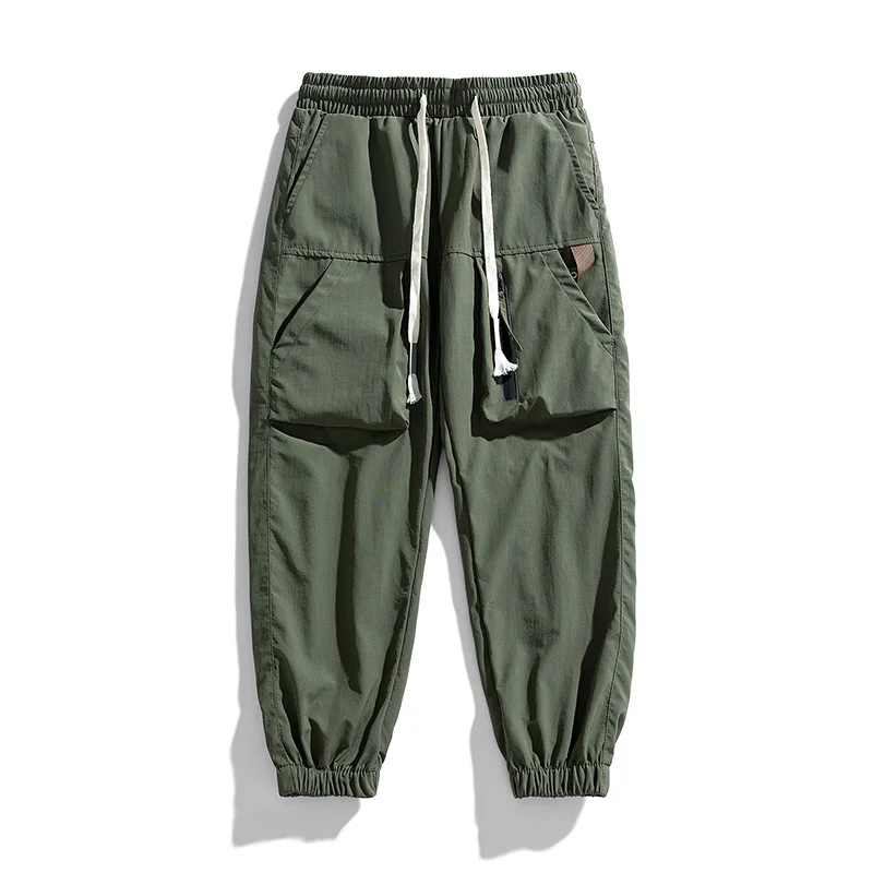 

2023 Ankle-Lenth Black Green Streetwear Spring Autumn Hip Hop Harem Pants Men's Casual Korean Oversize Joggers Trouers