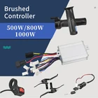 Комплект для переоборудования 24 В48 в 500 Вт для электрического велосипеда, скутера 800 Вт 1000 Вт электровелосипед велосипед запчасти Матовый контроллер