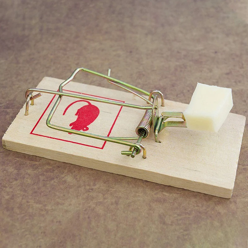 

Traditional Wooden Mouse Traps Classic Mice Rat Pet Rodent Control Catch Trap