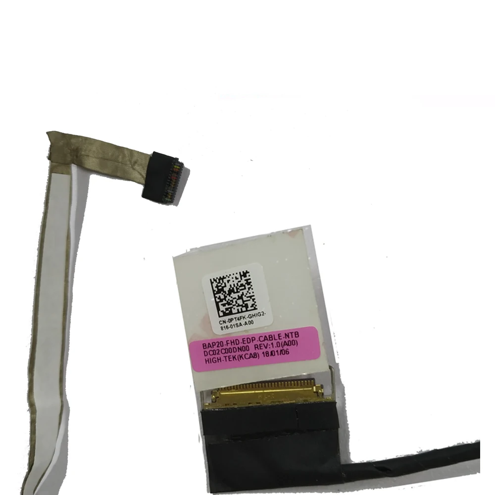 Фото PT4FK компьютерные кабели LVDS LCD FHD кабель для Dell Alienware 17 R4 R5 CN 0PT4FK DC02C00DN00 BAP20 LVD экран видео лента линия №2