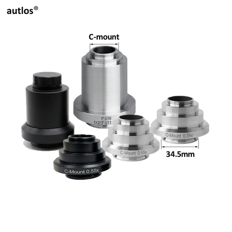 0 35X 55X 1X C-mount Адаптер для фототрубки камеры CCD Тринокулярный микроскоп Релейный
