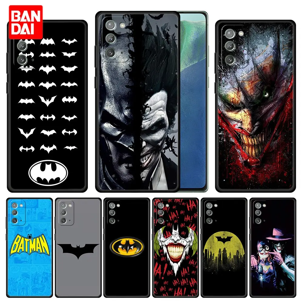 

Batman Anime Case for Samsung Galaxy Note 20 10 9 8 S21 S20 FE Plus Ultra Lite 4G 5G Capinha Style Silicone Funda Black Capa