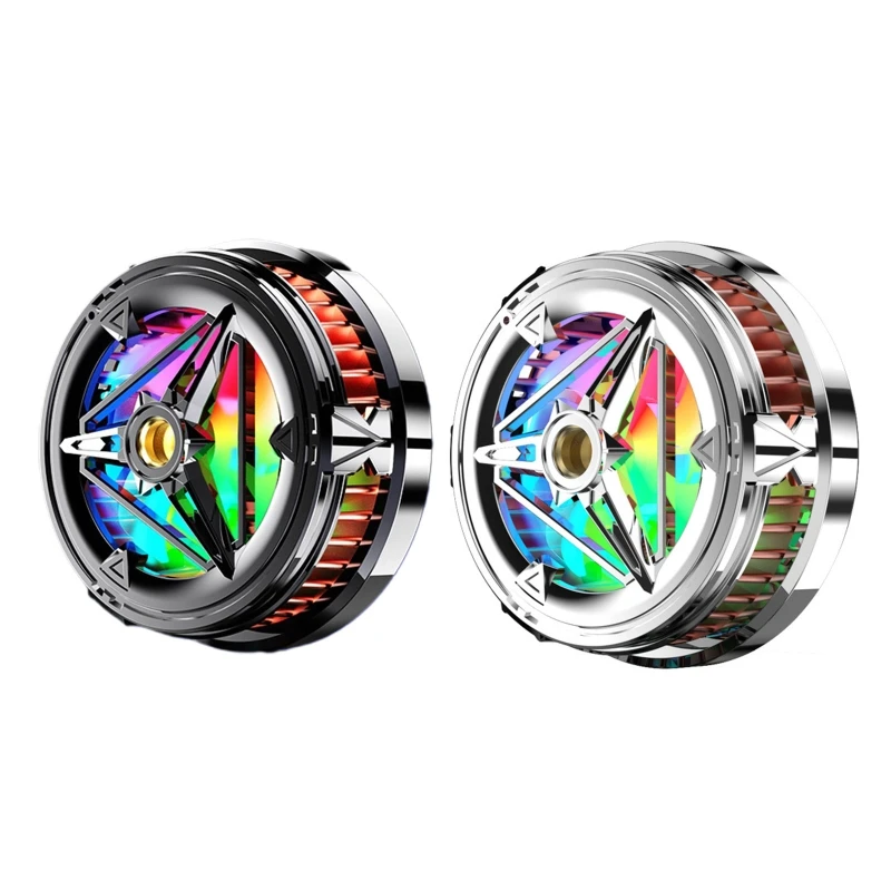 

Cooler Cooling Heatsink Silent Phone Cooler Fan with RGB Light