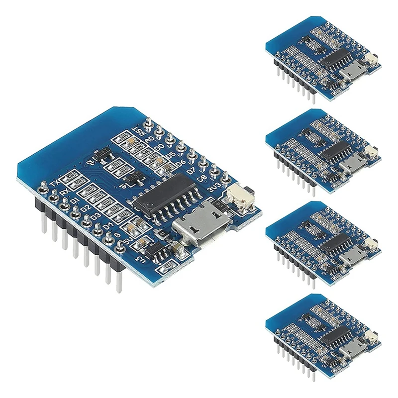 

5 Pcs ESP8266 ESP-12F Nodemcu Mini D1 Module Wemos Lua Wifi Internet Development Board For Wemos D1 Mini