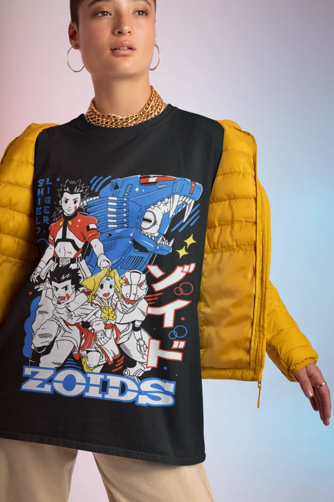 Футболка Zoid Серия Geno Psychogeno Saurer Аниме Zoids ДинозаврыПодарочная рубашка