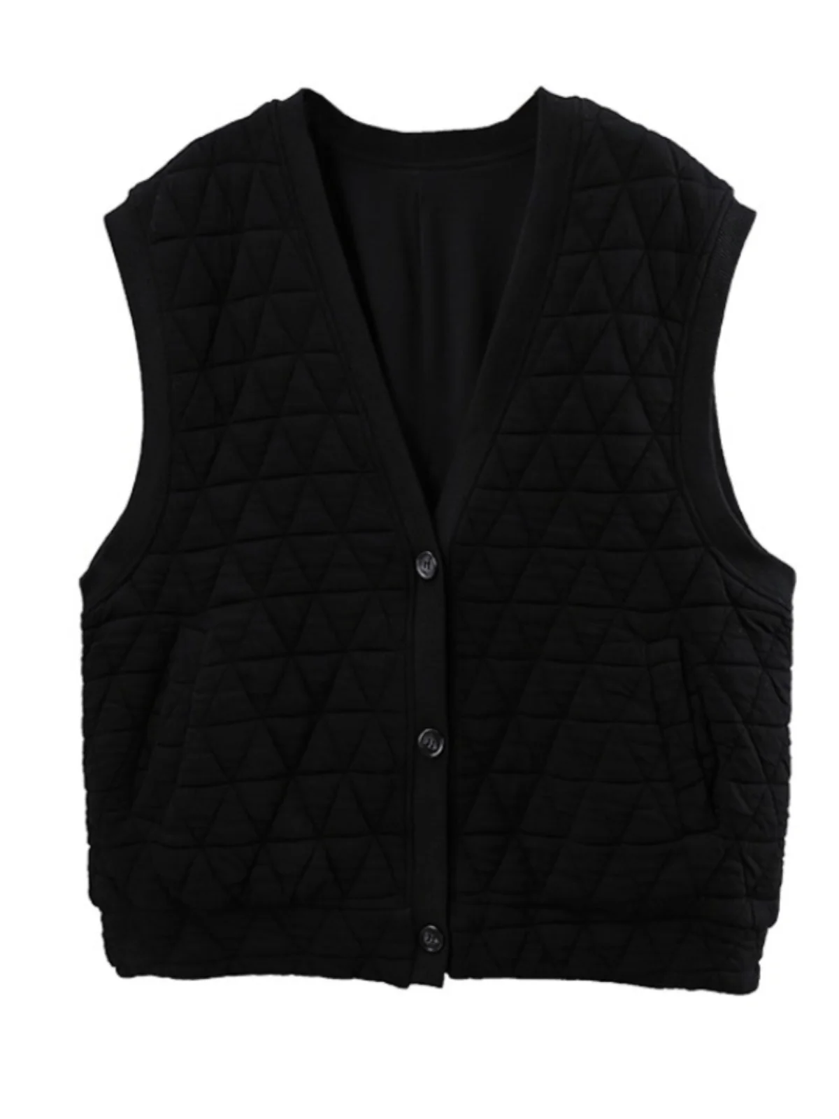 Жилет с v-образным вырезом в виде ромба верхняя одежда для женщин осень и зима 2024