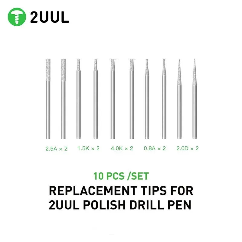 

2UUL сменные наконечники для шлифовальной ручки 2,35 мм