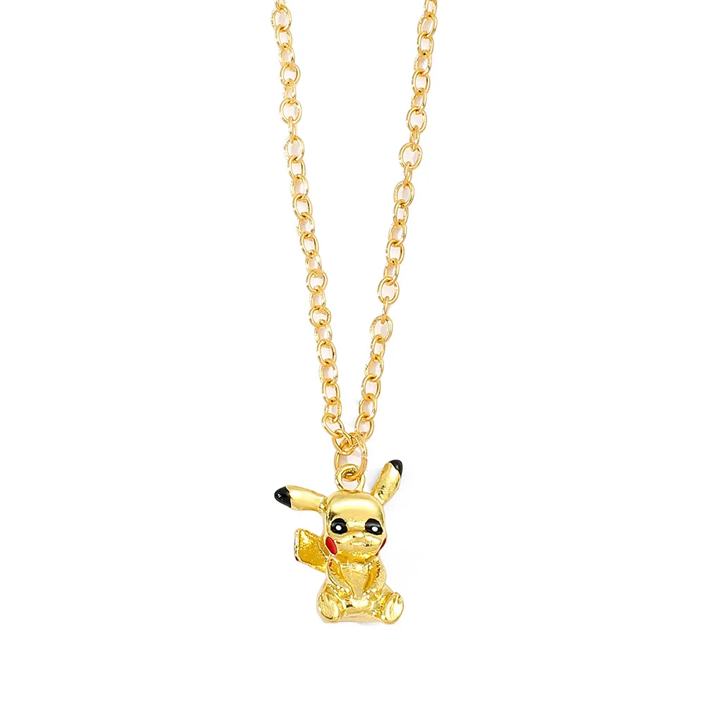 

Anime Pokemon Pikachu Cosplay Figures Funny Pendant Cartoon Dolls Jewelry Necklace Toy Pikachu Model Accessories Xmas Gift