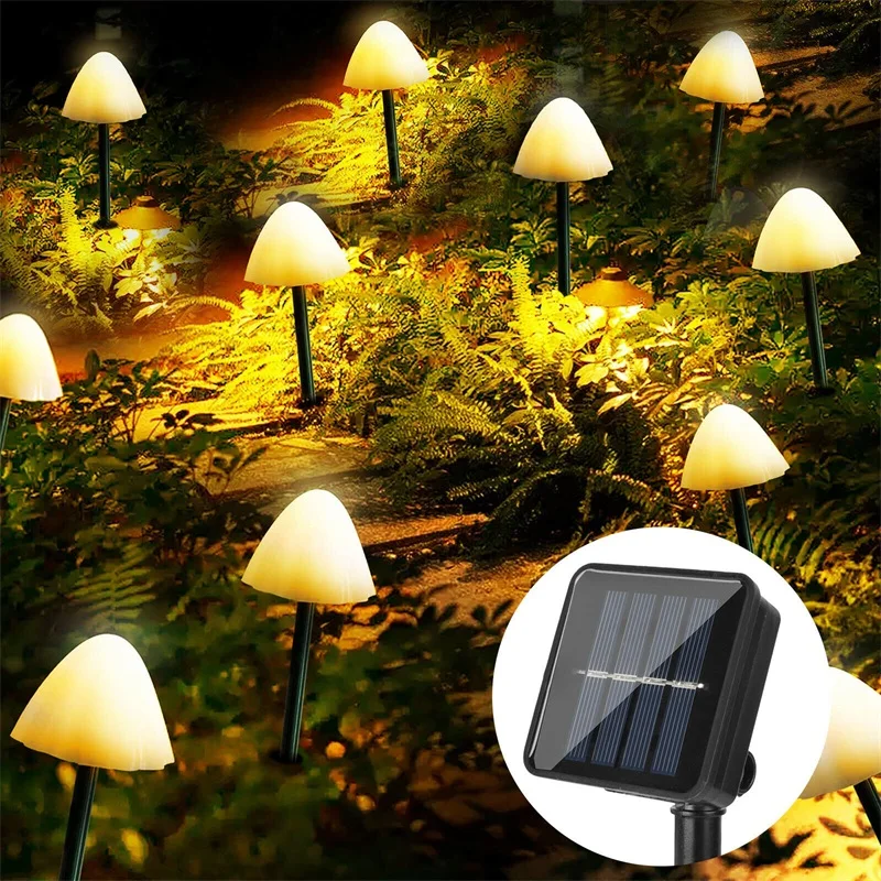 

Solar Powerd Garden Light Mini Solar Mushroom Light LED Outdoor Waterproof Path Yard Patio Lawn Decoration Landscape Lighting
