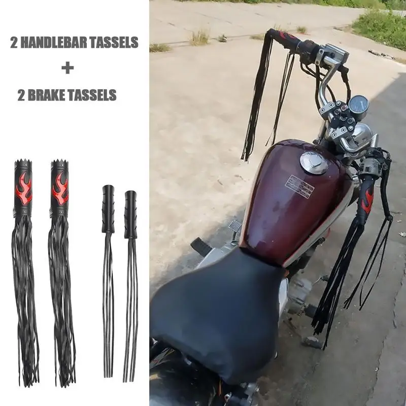 Harley handlebar deals tassels