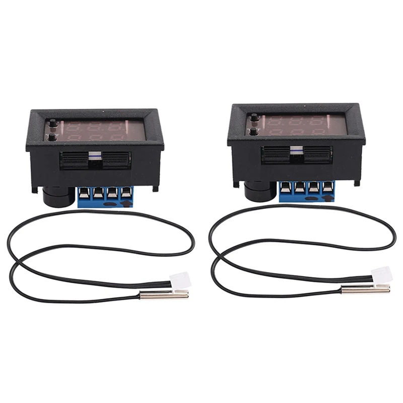 

2X Mini Thermostat Digital Temperature Humidity Controller With LCD Display DC 12V Thermal Regulator Thermocouple
