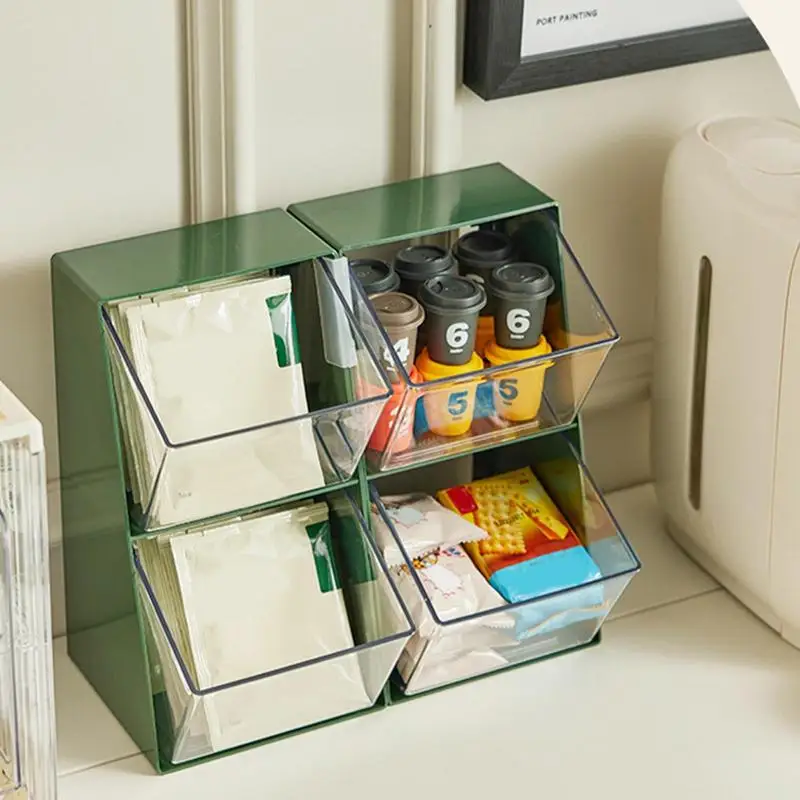 

Practical Clear Large U Shape Opening Storage Box Storage Box Portable Save Space