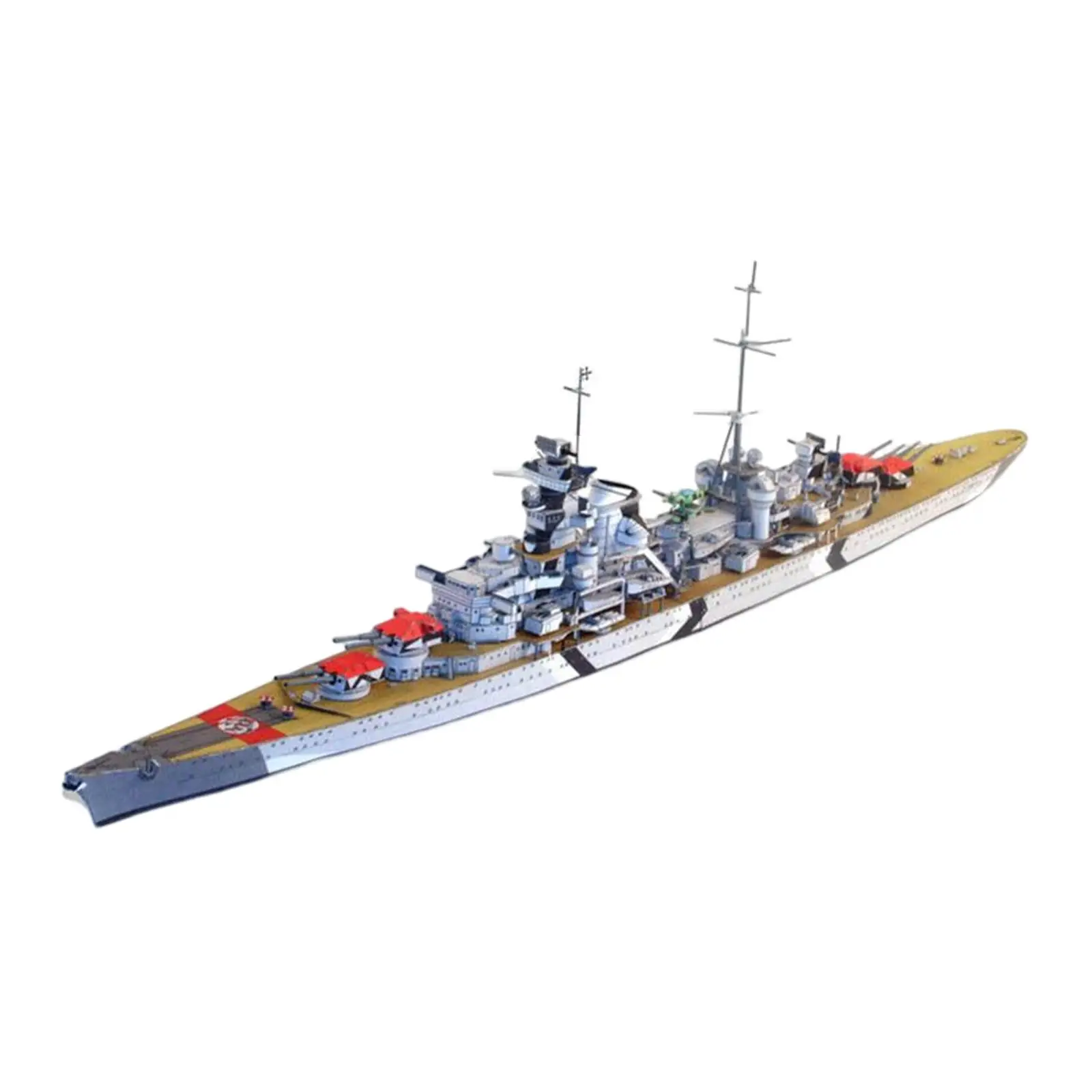 

3D пазл 1:400, коллекционные бумажные украшения ручной работы, прочные строительные наборы, подарки, модель корабля, статический круизер для вз...