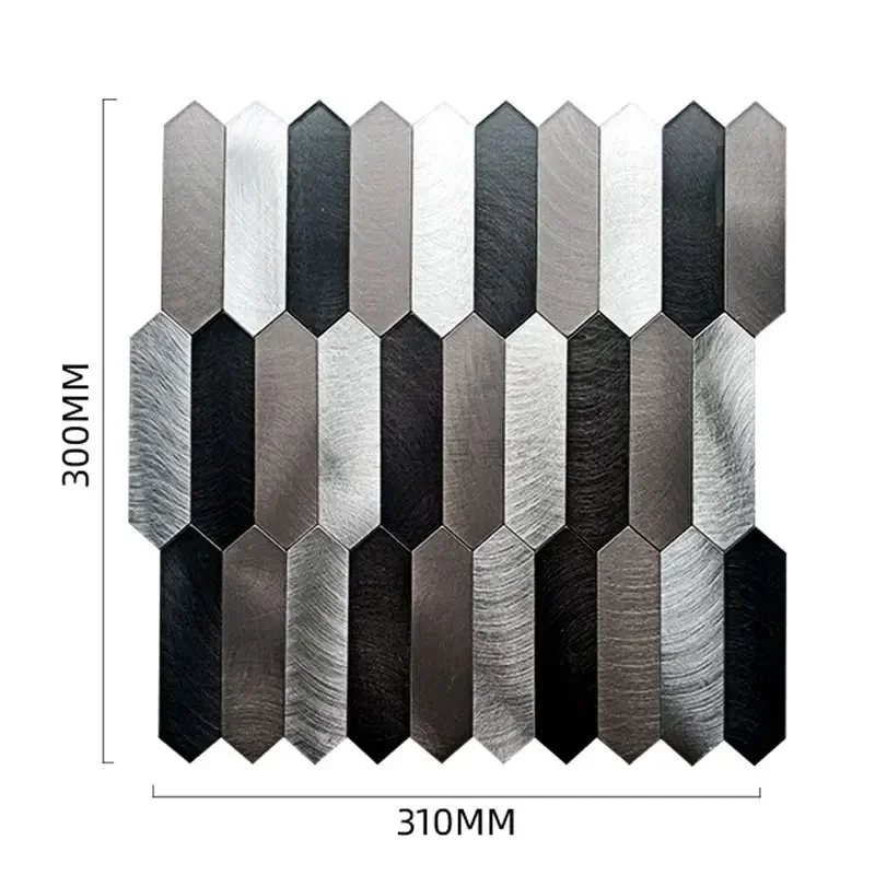 Мозаичная металлическая алюминиевая пластиковая панель
